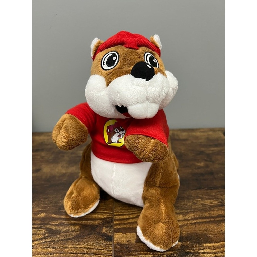 Buc-ee's The Beaver Stuffed Plush Mascot Red Shirt Hat Texas Souvenir Jaag